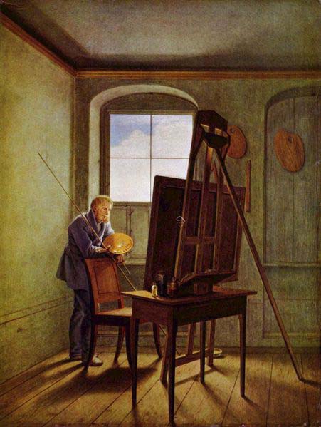 Georg Friedrich Kersting Caspar David Friedrich in his Studio